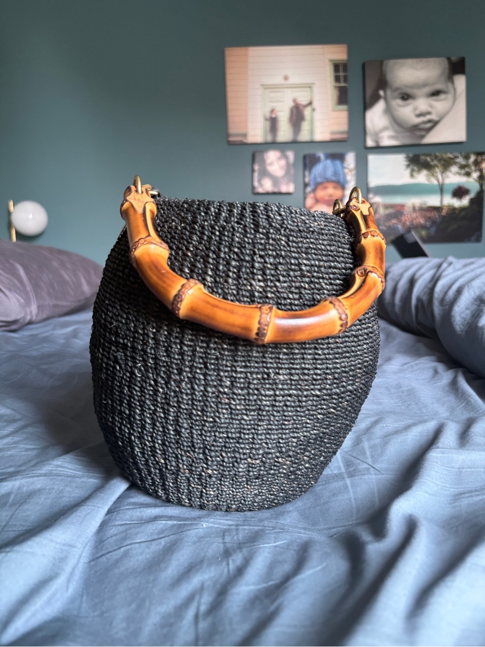 Pot de Miel “Honey Pot” Black and Bamboo from Clare V - Picture 4 of 15